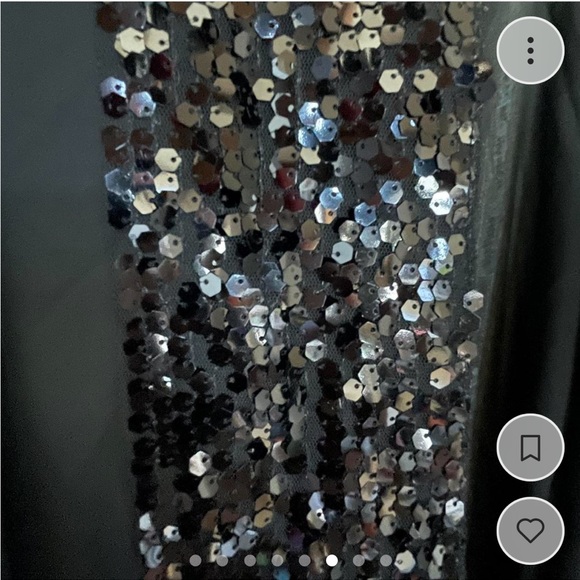 Marc Jacobs black sequin and chiffon kimono inspired cocoon overlay - Picture 6 of 8